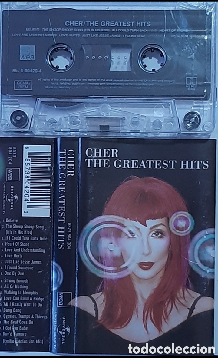 Casetes antiguos: CHER &rdquo;GREATEST HITS&rdquo; CASETE - Foto 1