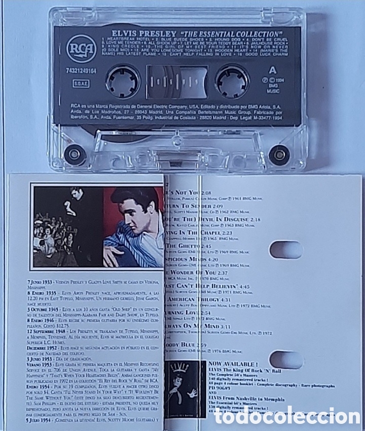 Casetes antiguos: ELVIS &rdquo;THE ESSENTIAL COLLECTION&rdquo; - Foto 2