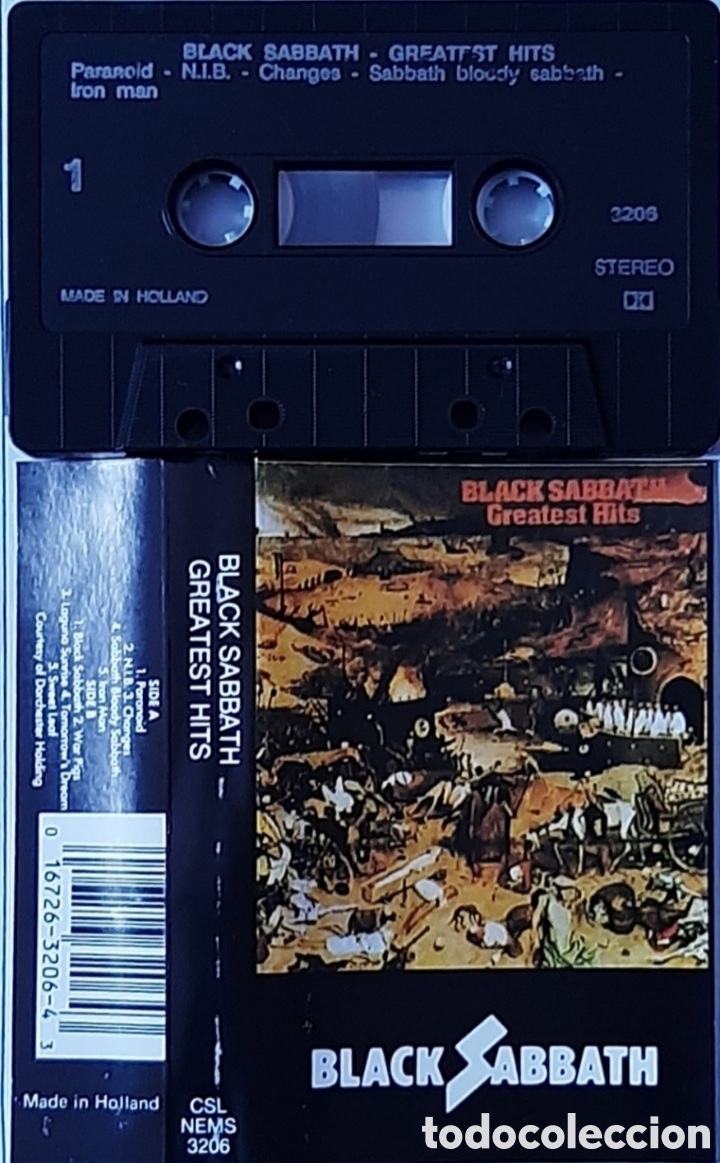 Casetes antiguos: BLACK SABBATH &rdquo;GREATEST HITS&rdquo;CASETE - Foto 1