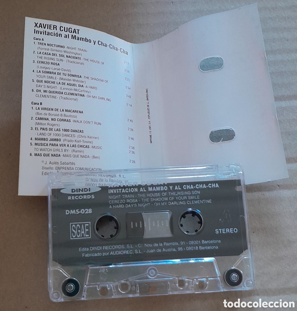 Casetes antiguos: XAVIER CUGAT - INVITACI&Oacute;N AL MAMBO Y CHA-CHA-CHA - Foto 2