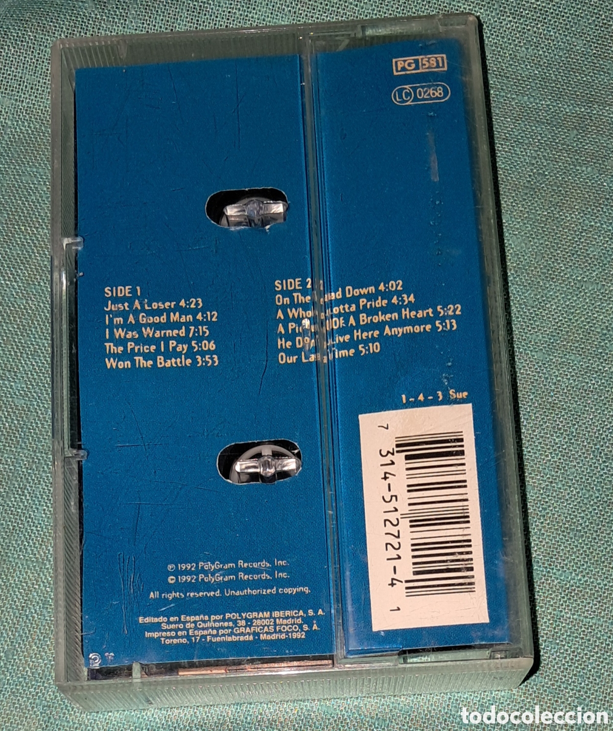 Casetes antiguos: CASETE ROBERT CRAY, I WAS WARNED, 1992 POLYGRAM - Foto 3