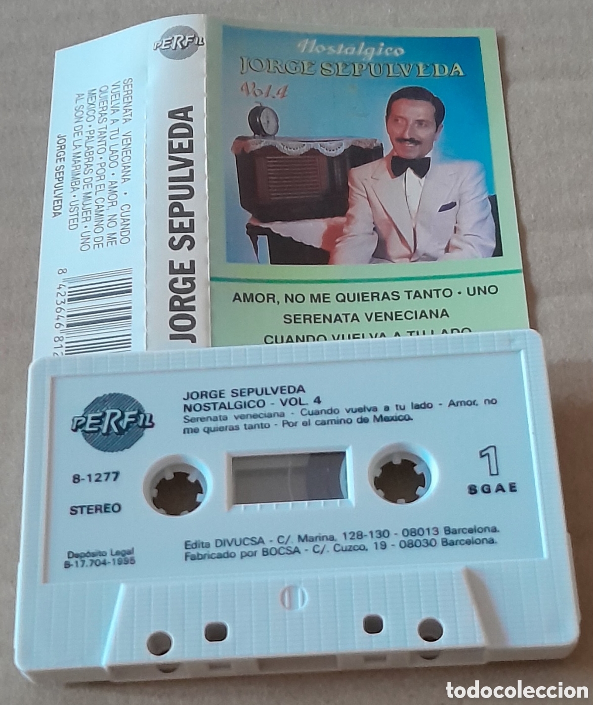 Casetes antiguos: JORGE SEPULVEDA - NOST&Aacute;LGICO VOL. 4 - Foto 1