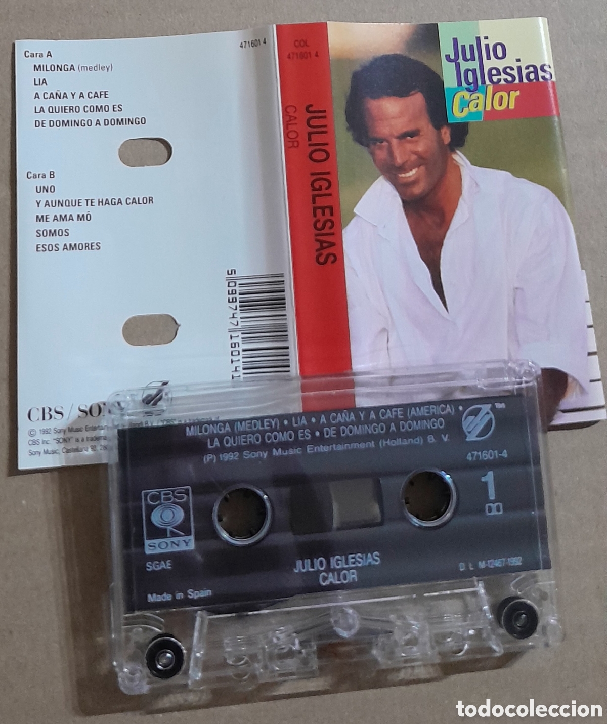 Casetes antiguos: JULIO IGLESIAS - CALOR - Foto 1
