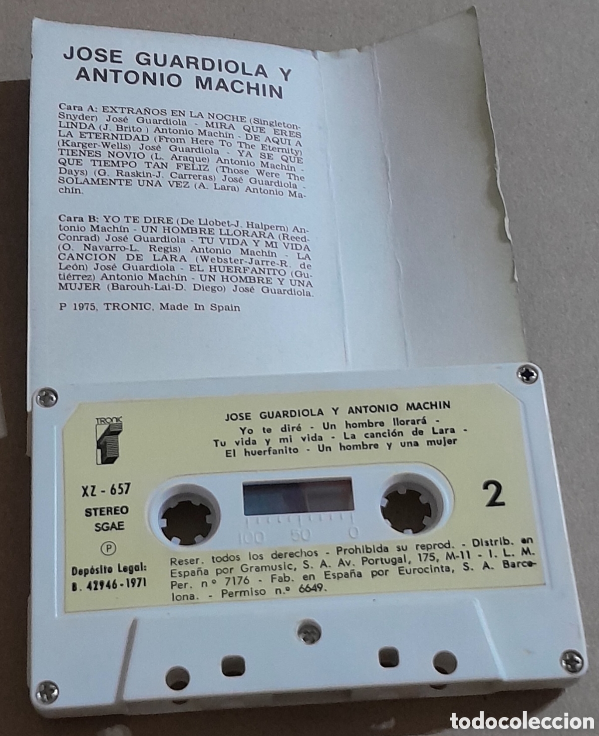 Casetes antiguos: ANTONIO MACHIN - JOSE GUARDIOLA - Foto 2