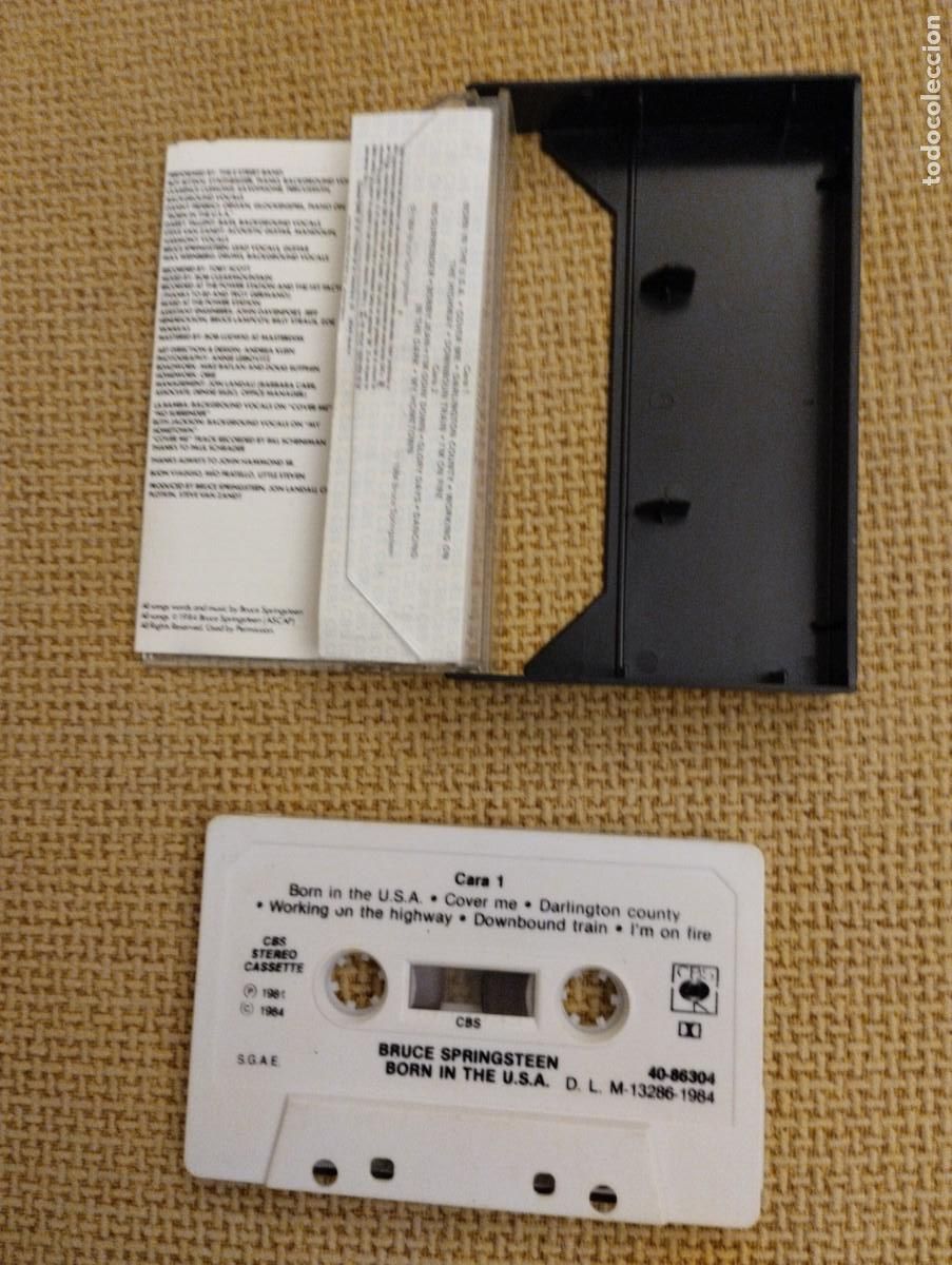 Casetes antiguos: Cinta Cassette antigua Bruce Springsteen - Foto 3
