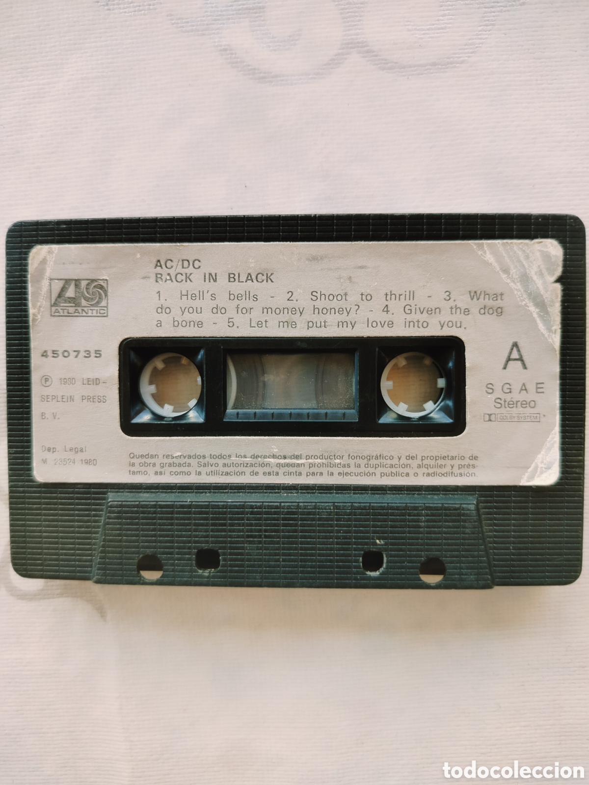 Casetes antiguos: Cassette AC/DC 1980. - Foto 4