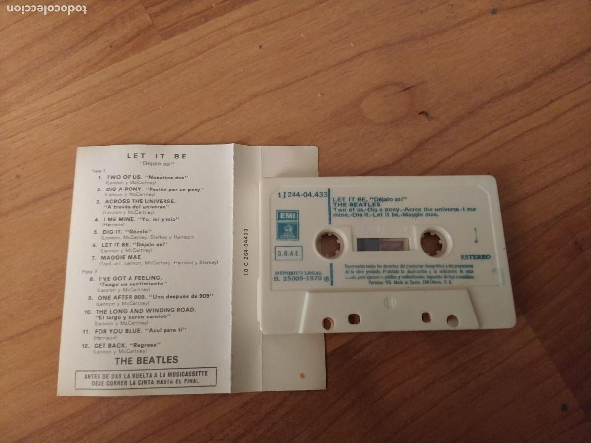 Casetes antiguos: LET IT BE ( THE BEATLES) cassette spa - Foto 2