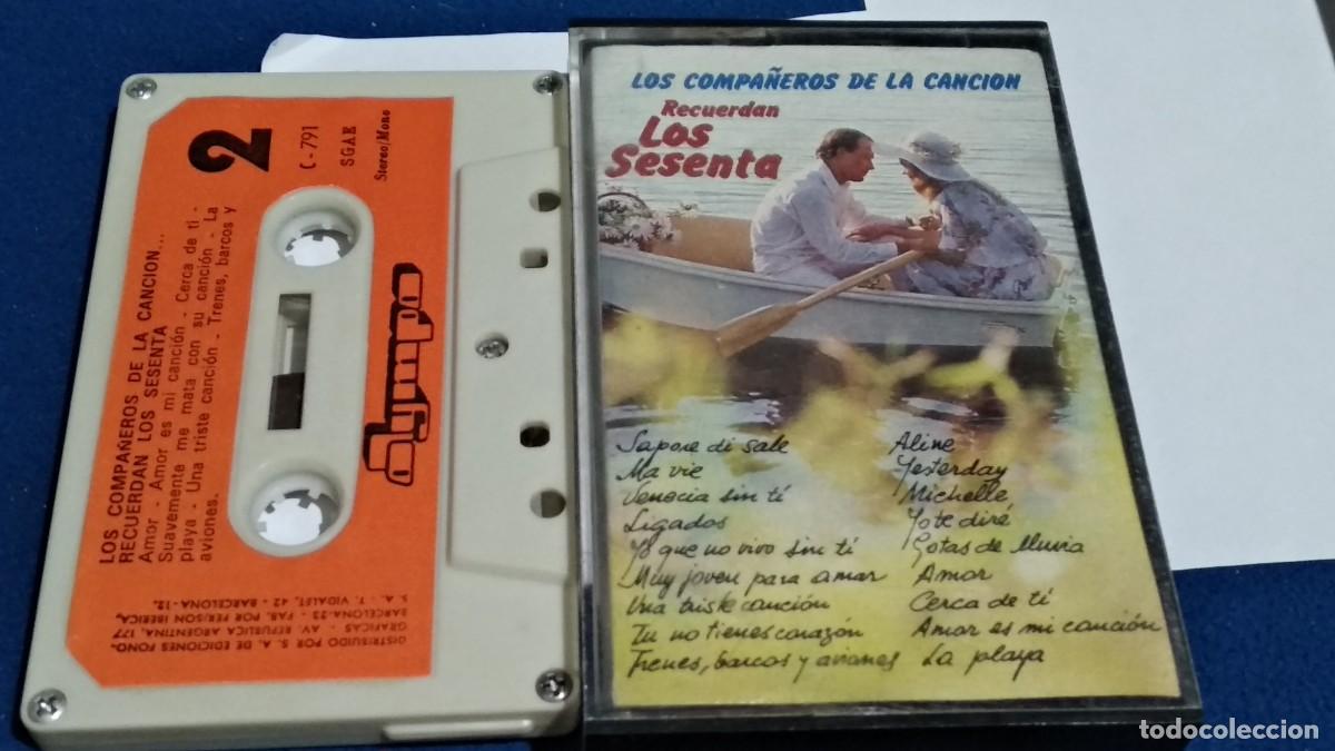 Casetes antiguos: LOS COMPA&Ntilde;EROS DE LA CANCI&Oacute;N RECUERDAN LOS SESENTA - CASETE 1980 OLIMPO - CINTA CASSETTE