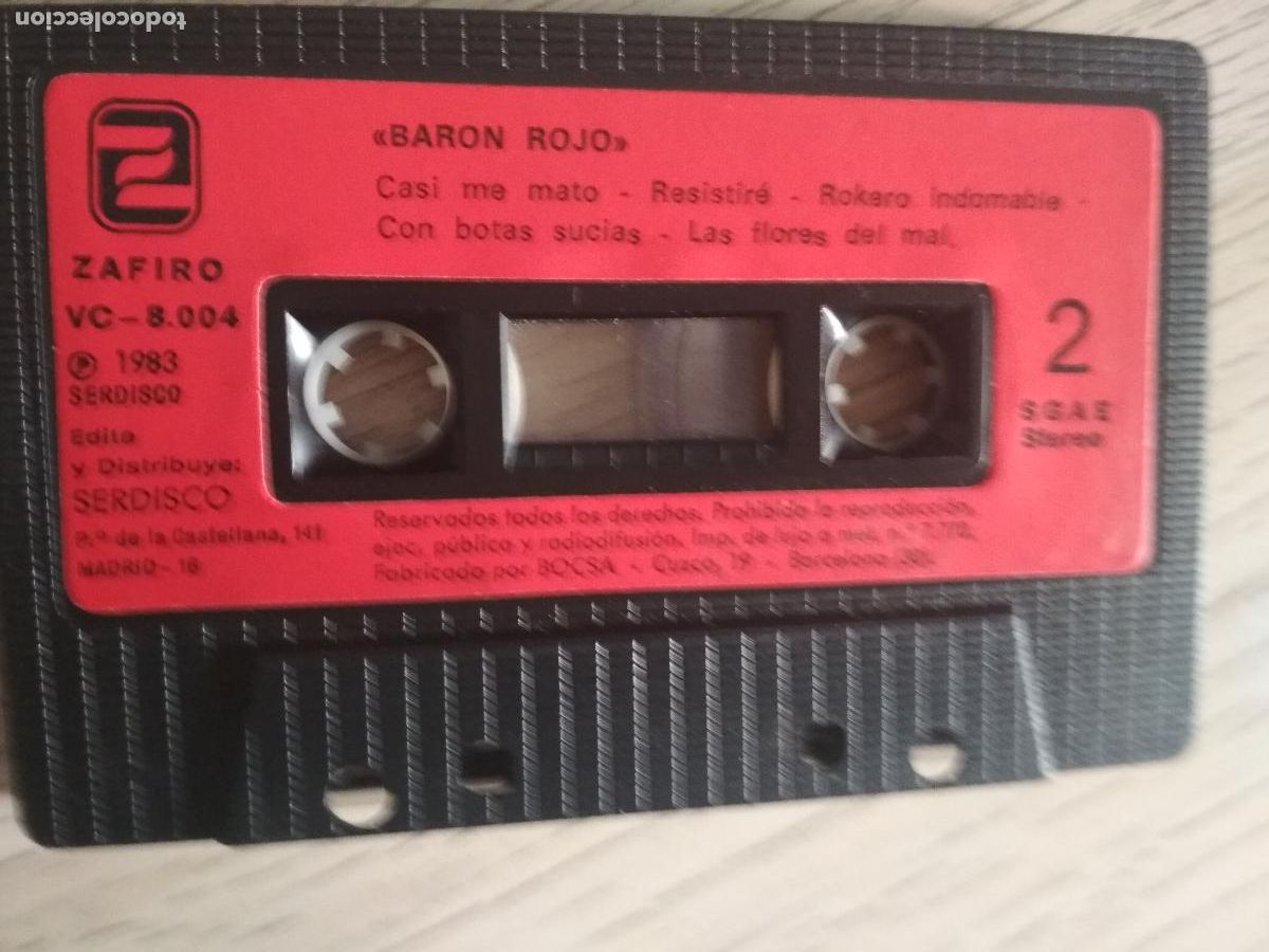 Casetes antiguos: baron rojo, grandes temas,1983 - Foto 4