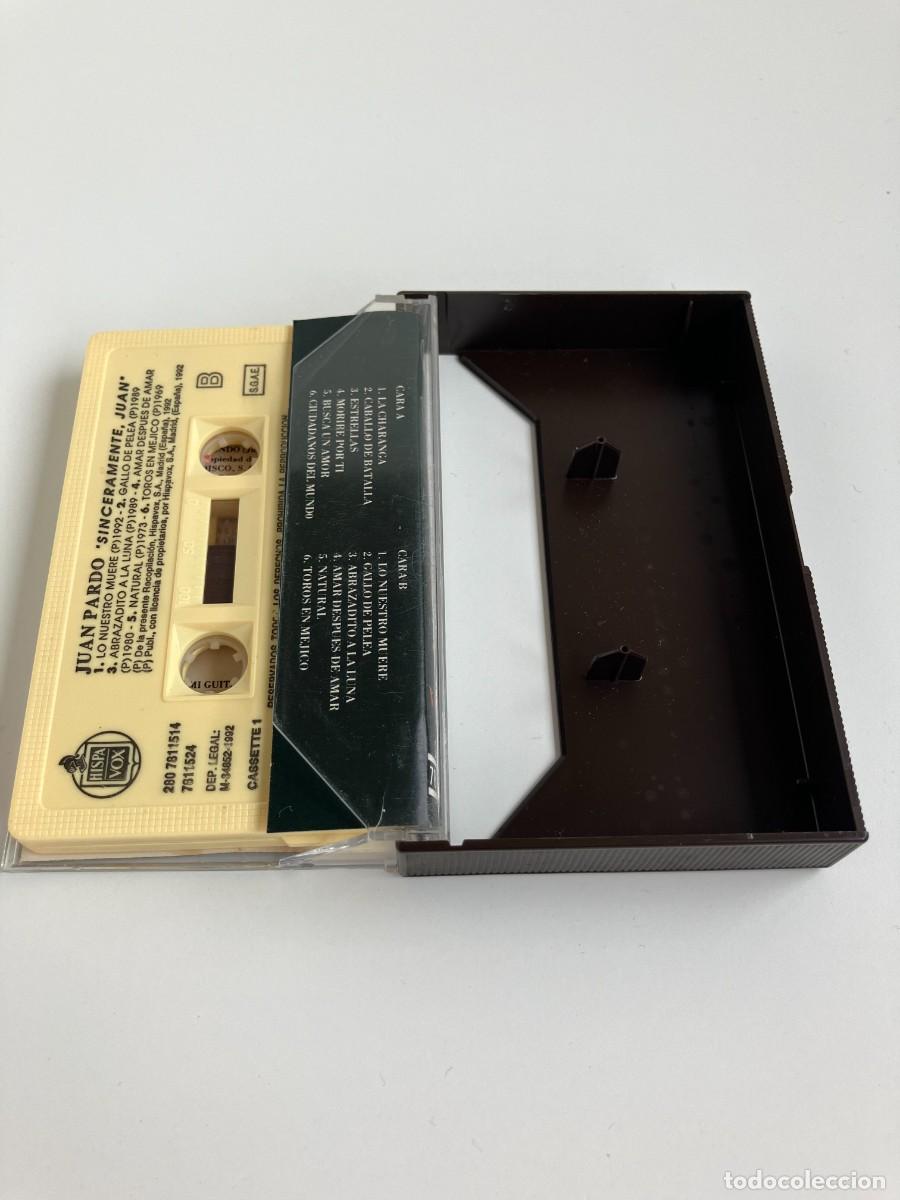 Casetes antiguos: Cassette Juan pardo, sinceramente Juan - Foto 2