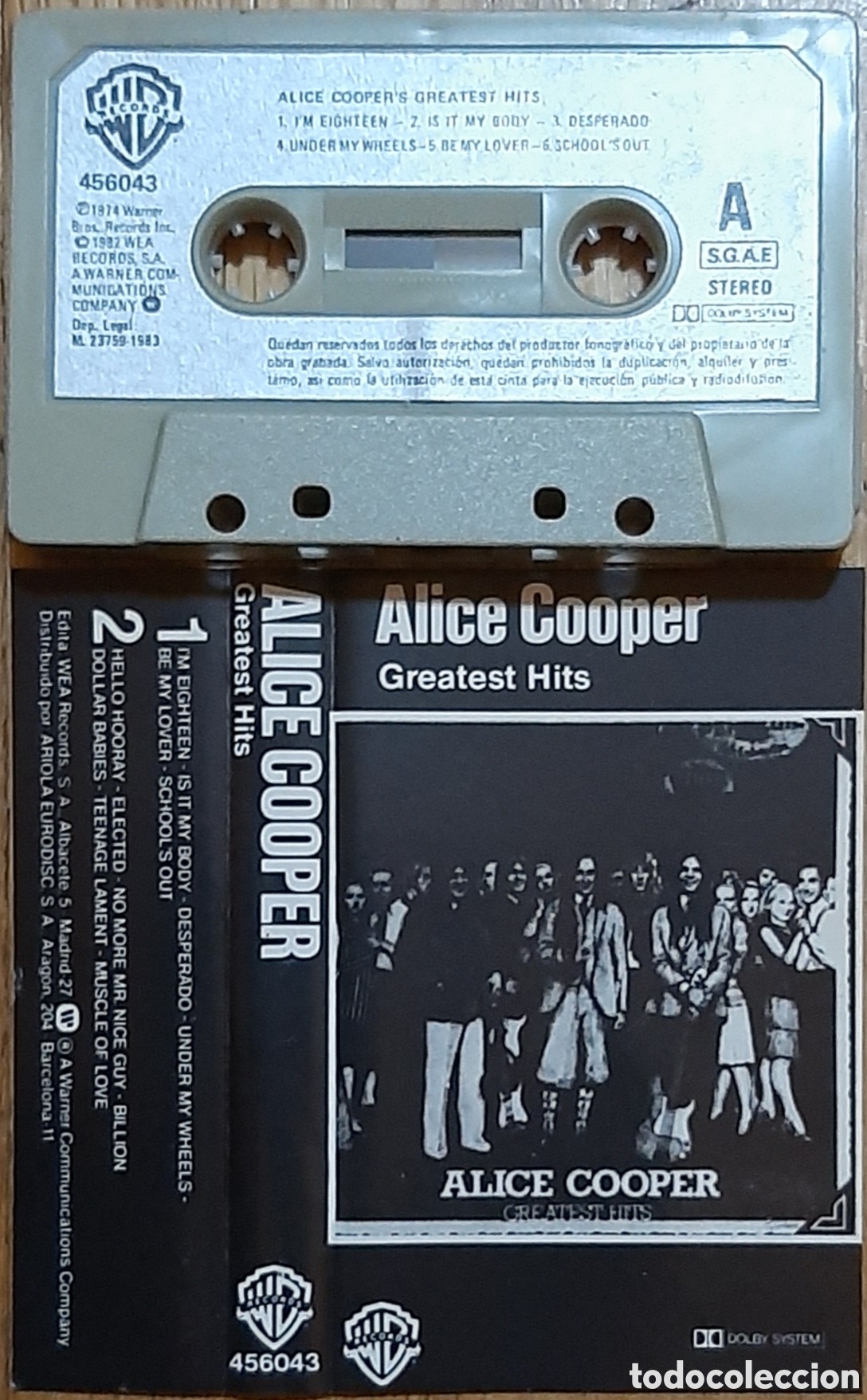 Casetes antiguos: ALICE COOPER &rdquo;GREATEST HITS&rdquo; CASETE - Foto 1
