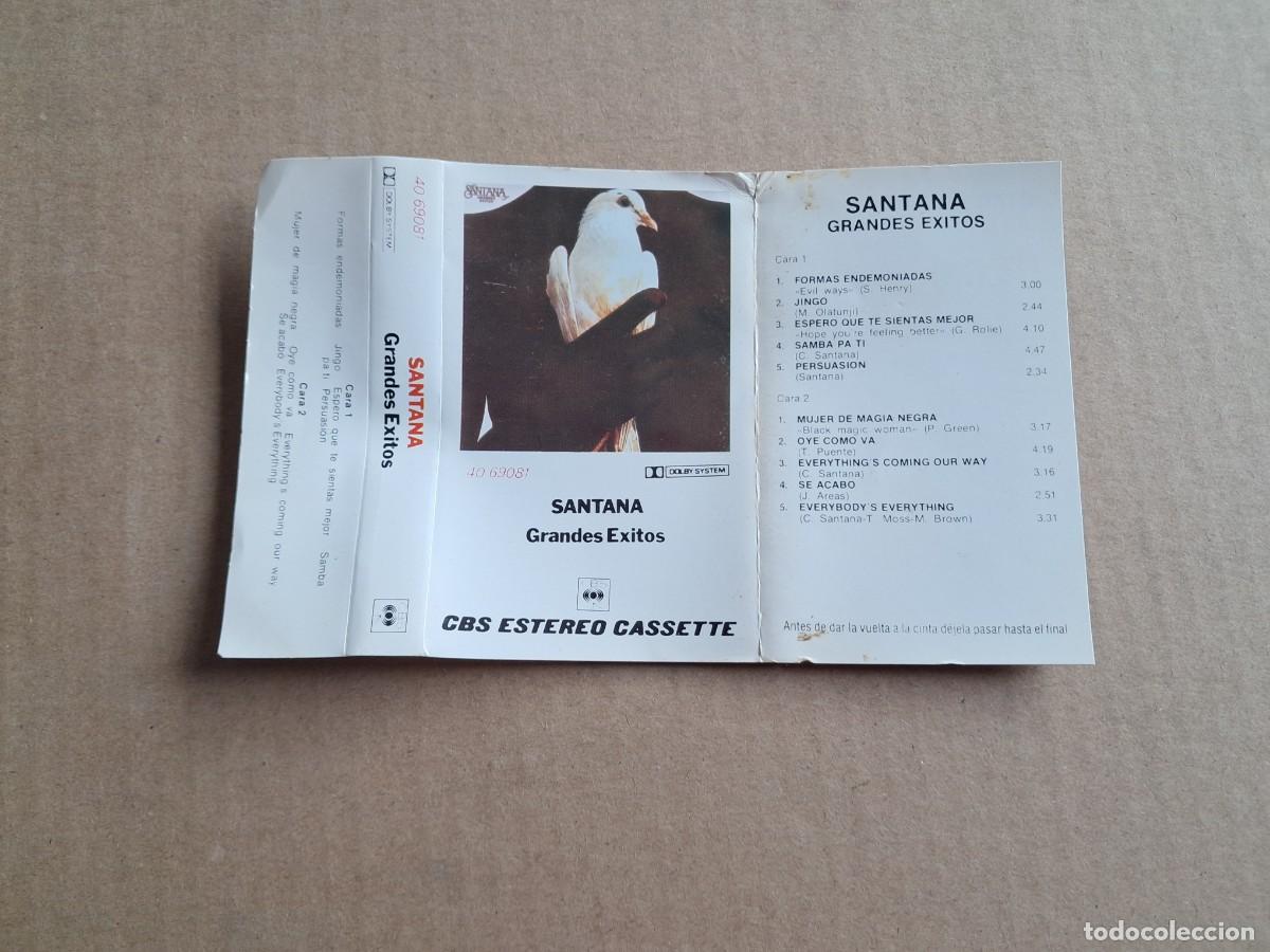 Casetes antiguos: SANTANA - GRANDES EXITOS SOLO CARATULA - Foto 1