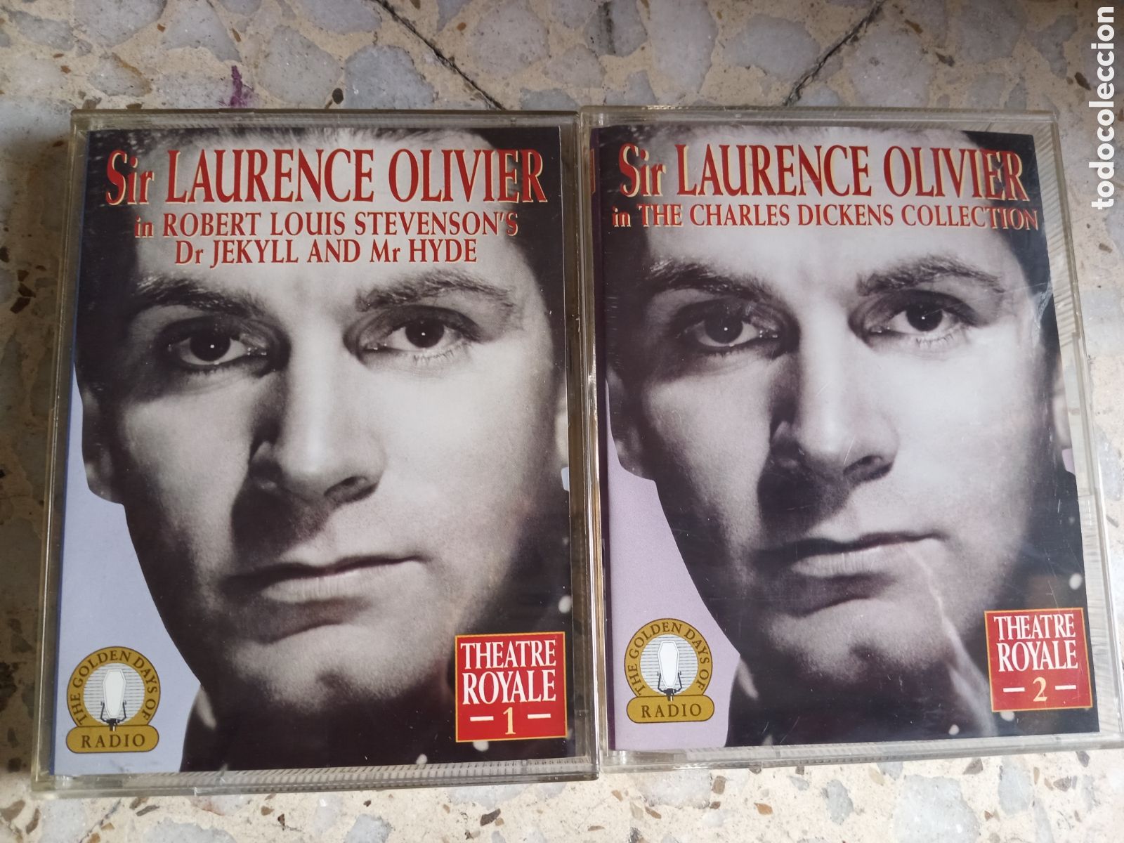 Old Cassettes: CASETE LAURENCE OLIVIER DR JEKYLL AND MR HYDE CHARLES DICKENS COLLECTION THEATRE ROYALE 4 CASSETTE