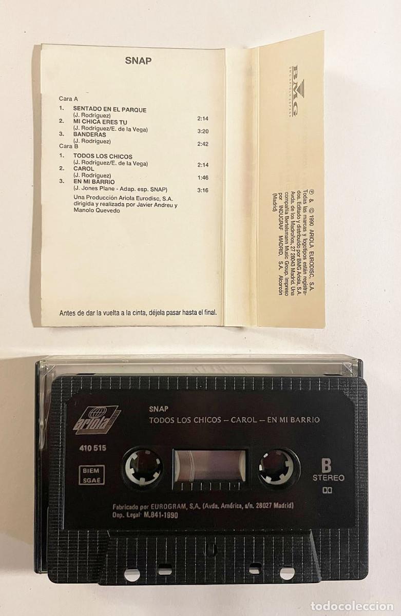 Casetes antiguos: SNAP / SNAP / Cassette 1990 / Ariola BMG ESPA&Ntilde;A - Foto 3