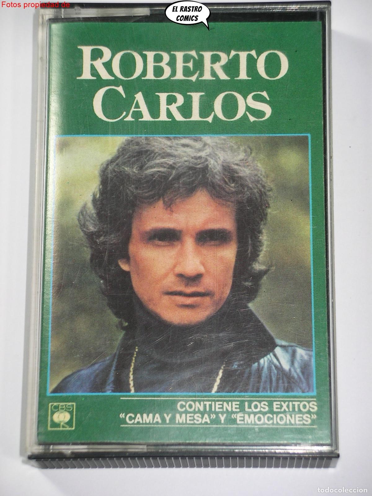 Casetes antiguos: Roberto Carlos, &Eacute;xitos, Cama y mesa, Emociones...1981 - Foto 1
