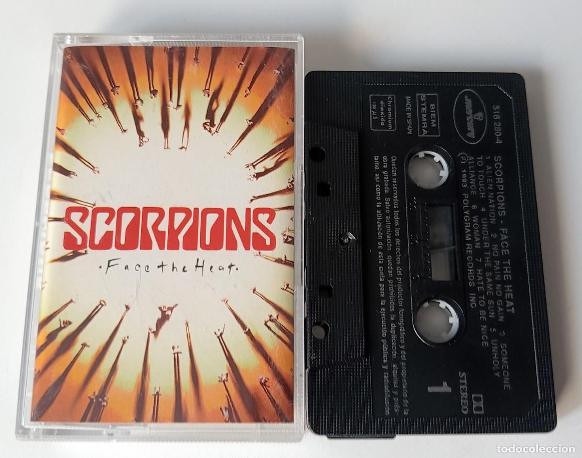 Casetes antiguos: CASSETTE SCORPIONS - FACE THE HEAT - Foto 1