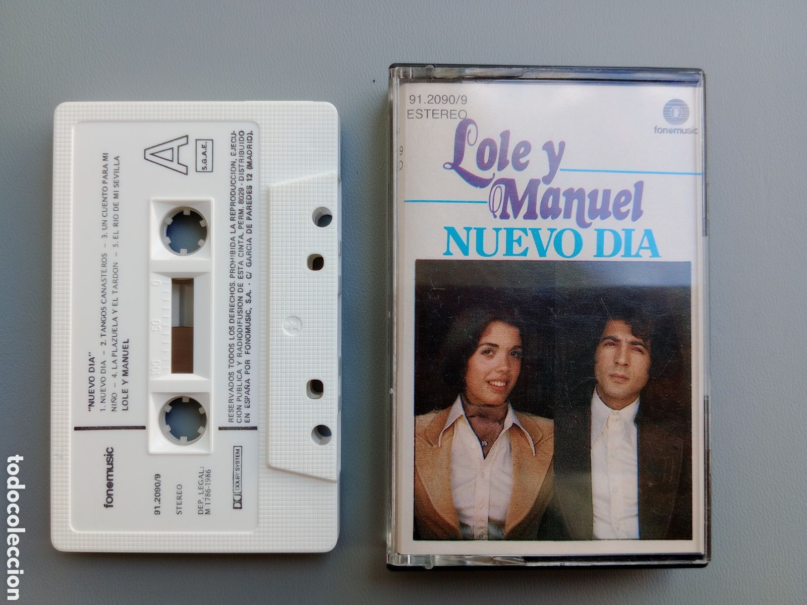 Casetes antiguos: Lole y Manuel. Nuevo d&iacute;a. Casete - Foto 2