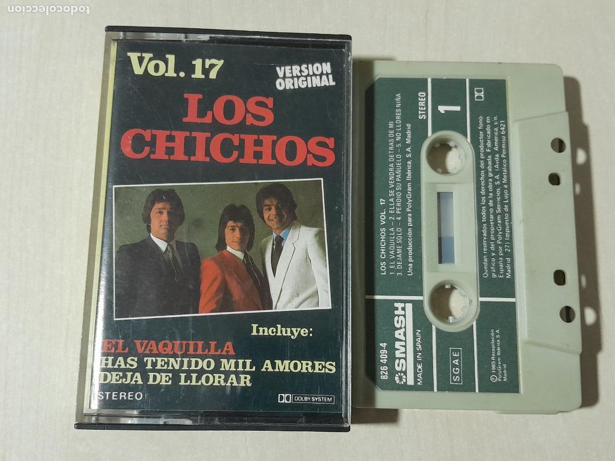 Casetes antiguos: LOS CHICHOS - CASETE - VOL. 17 - Foto 1