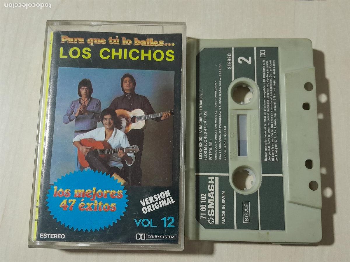 Casetes antiguos: LOS CHICHOS - CASETE - VOL. 12 - Foto 1