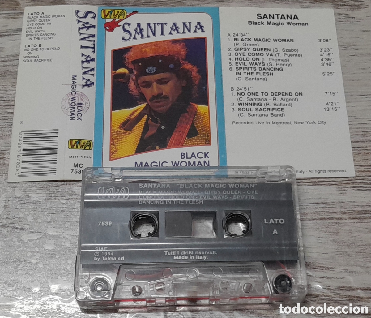 Casetes antiguos: SANTANA - BLACK MAGIC WOMAN - Foto 1