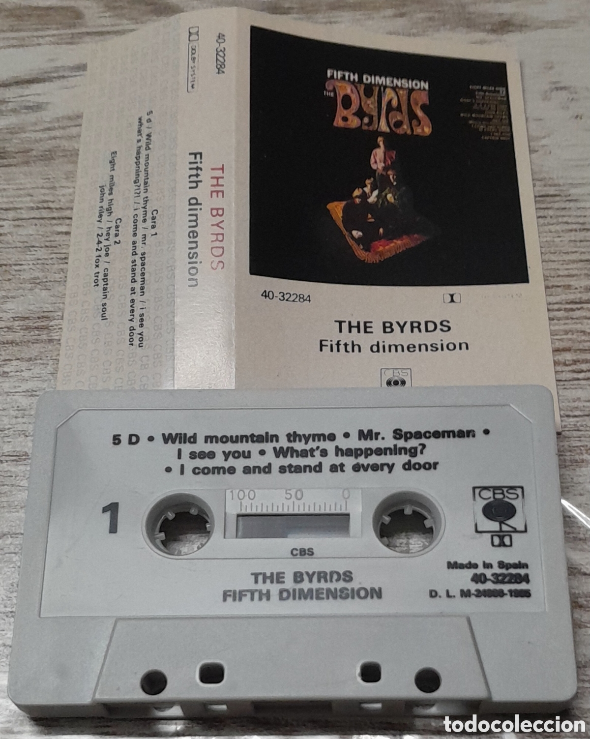 Casetes antiguos: THE BYRDS - FIFTH DIMENSION - CBS 1985 - Foto 1