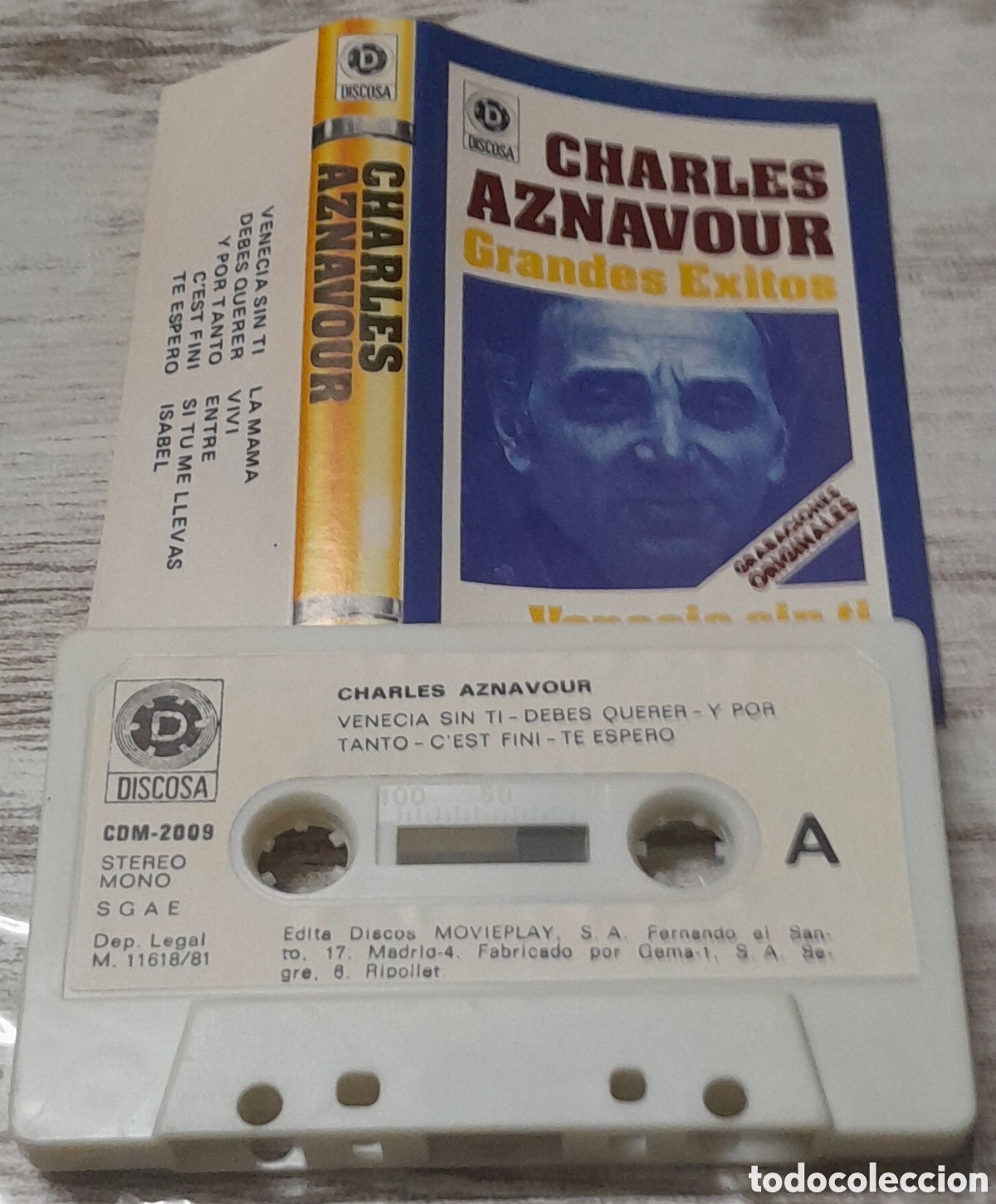 Casetes antiguos: CHARLES AZNAVOUR - GRANDES EXITOS - Foto 1