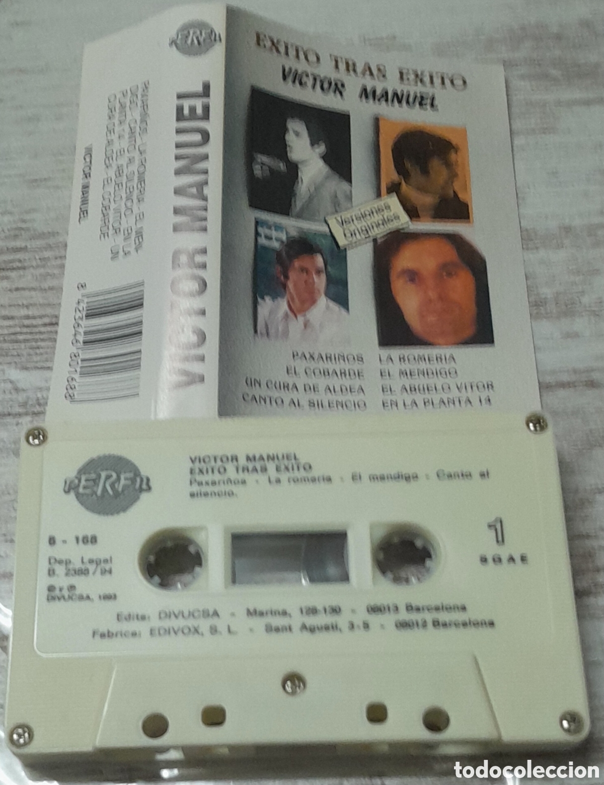 Casetes antiguos: VICTOR MANUEL - EXITO TRAS EXITO - Foto 1