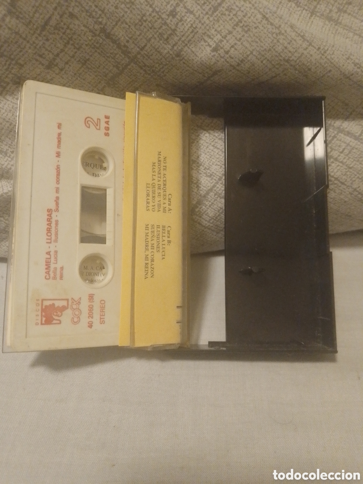 Casetes antiguos: Cassette de Camela 1994 Lloraras - Foto 2