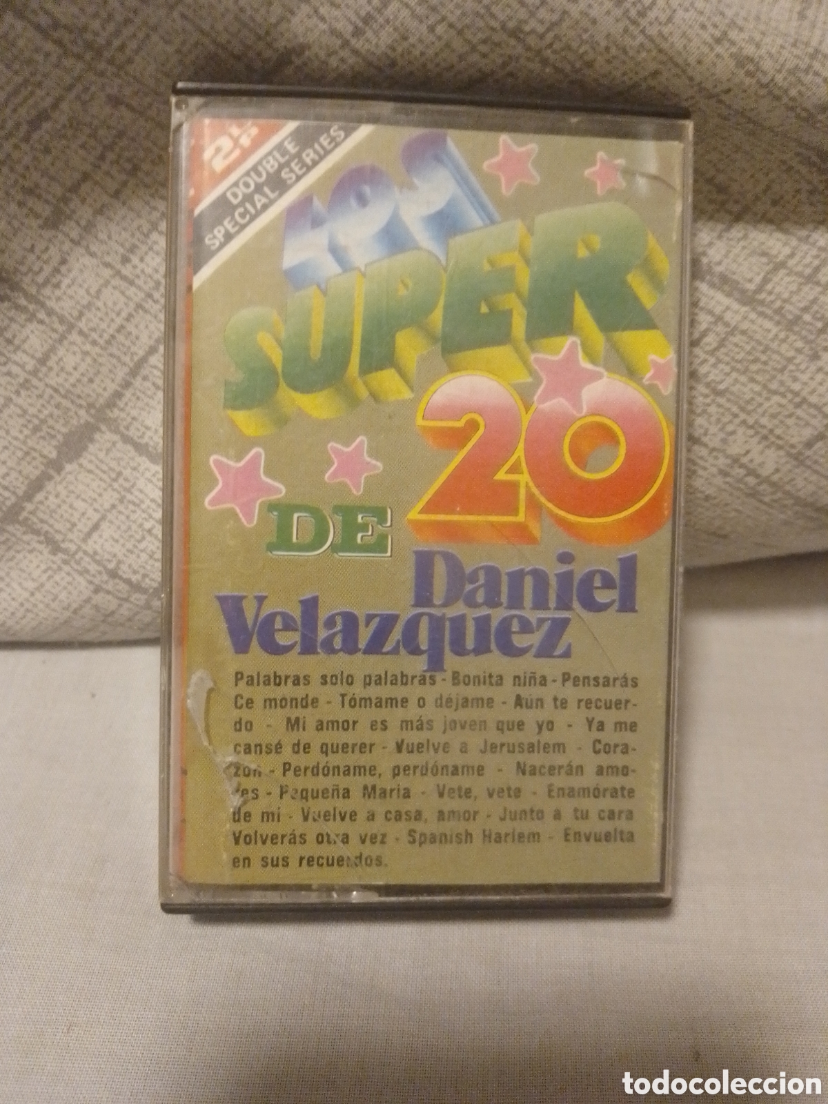 Casetes antiguos: Cassette los super 20 de Daniel Vel&aacute;zquez - Foto 1