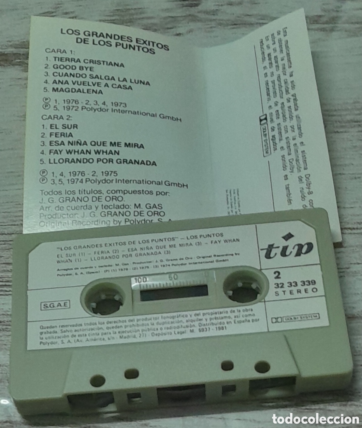 Casetes antiguos: LOS GRANDES EXITOS DE LOS PUNTOS - Foto 2