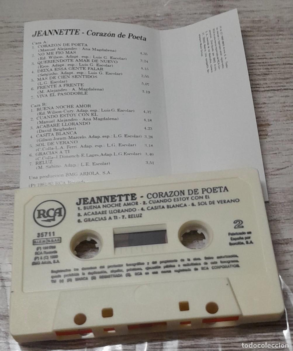 Casetes antiguos: JEANNETTE - CORAZON DE POETA - Foto 2