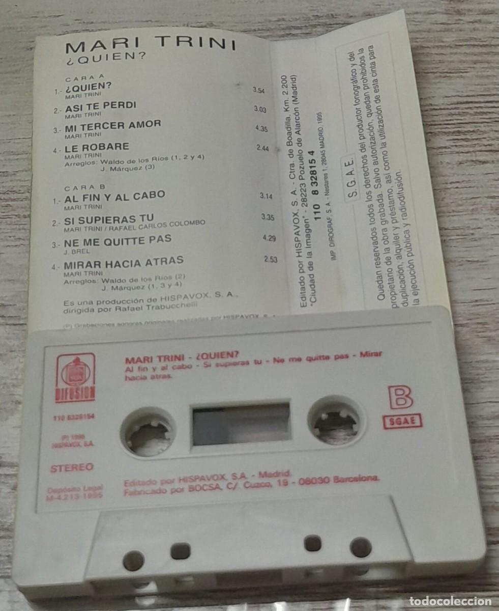 Casetes antiguos: MARI TRINI - &iquest;QUI&Eacute;N? - Foto 2
