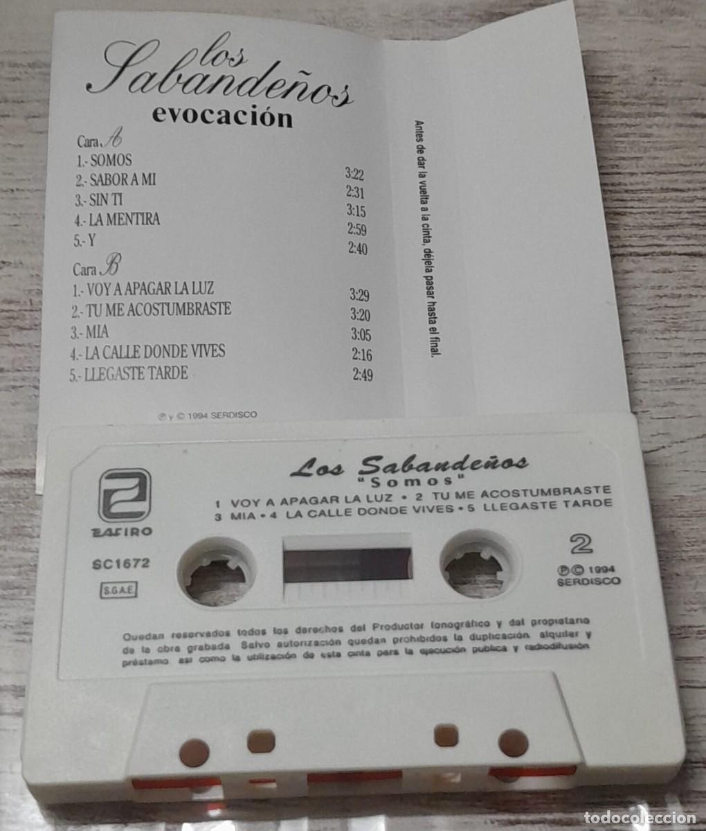 Casetes antiguos: LOS SABANDE&Ntilde;OS - EVOCACION - Foto 2