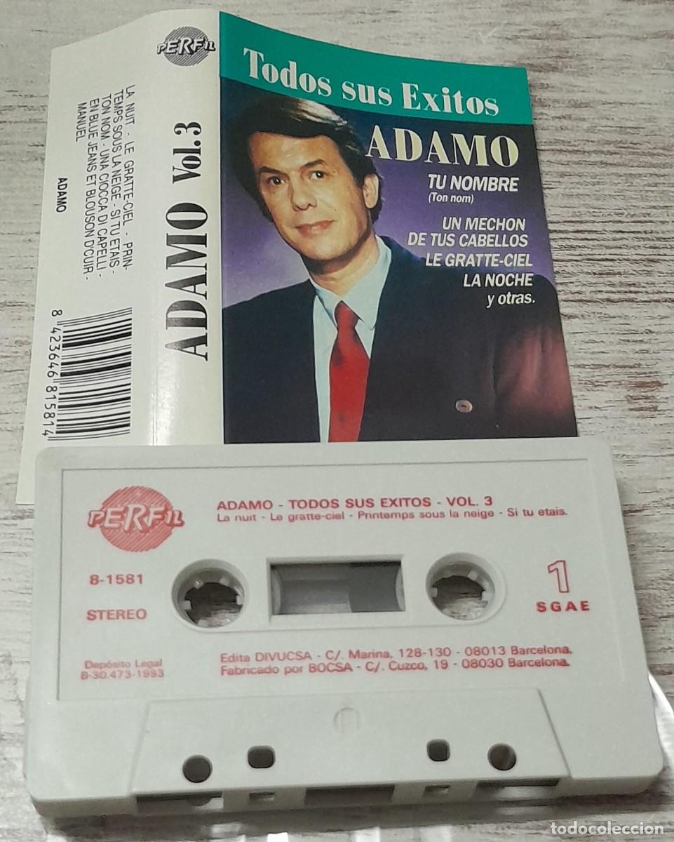 Casetes antiguos: ADAMO - TODOS SUS EXITOS VOL. 3 - Foto 1