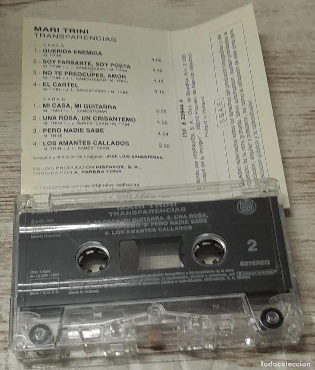 Casetes antiguos: MARI TRINI - TRANSPARENCIAS - Foto 2