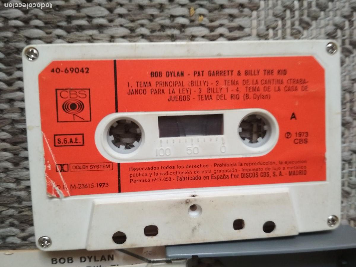 Casetes antiguos: bob dylan - billy the kid, ed espa&ntilde;ola 1973 - Foto 3