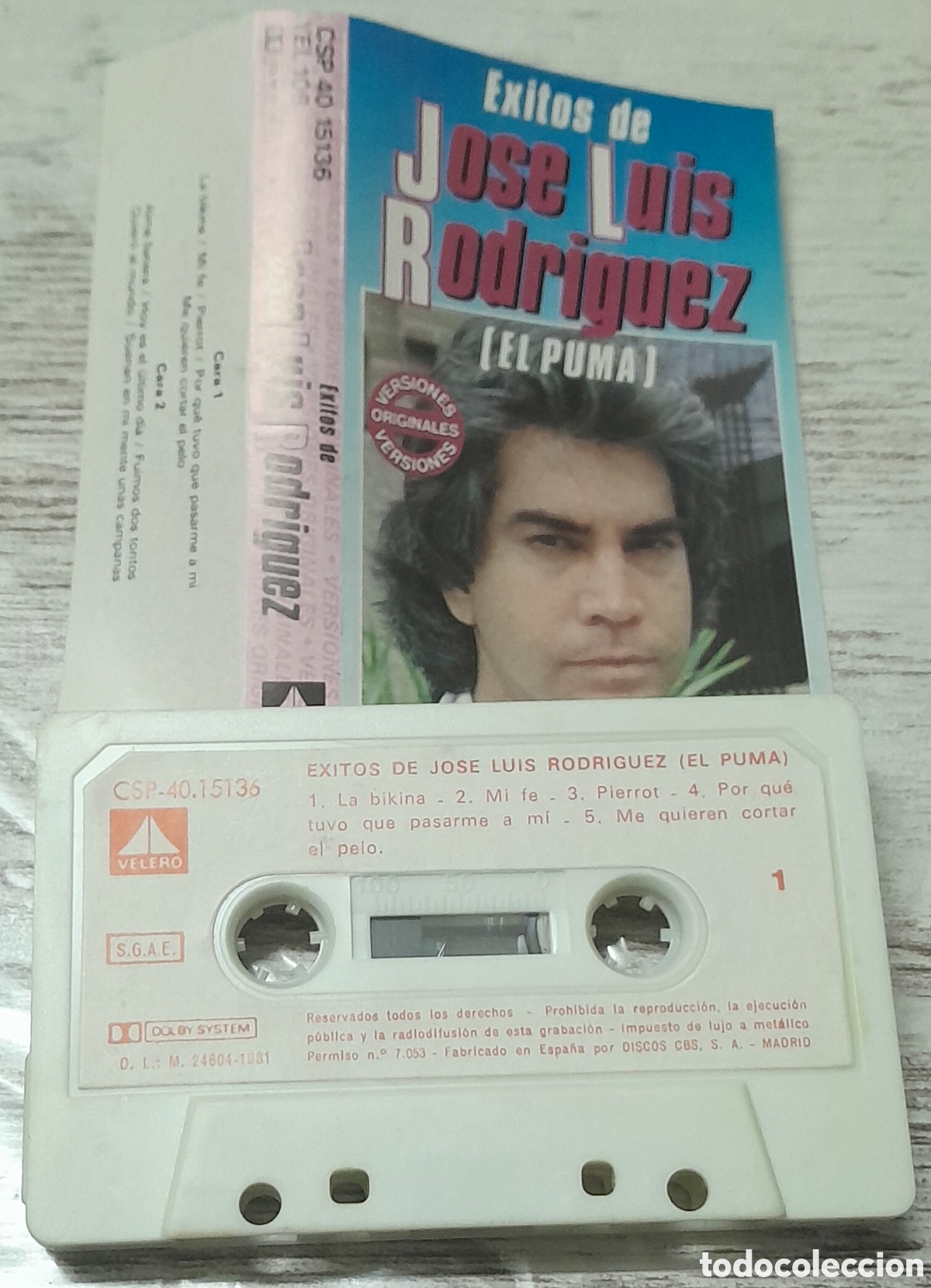 Casetes antiguos: JOSE LUIS RODRIGUEZ (EL PUMA) - EXITOS DE - Foto 1
