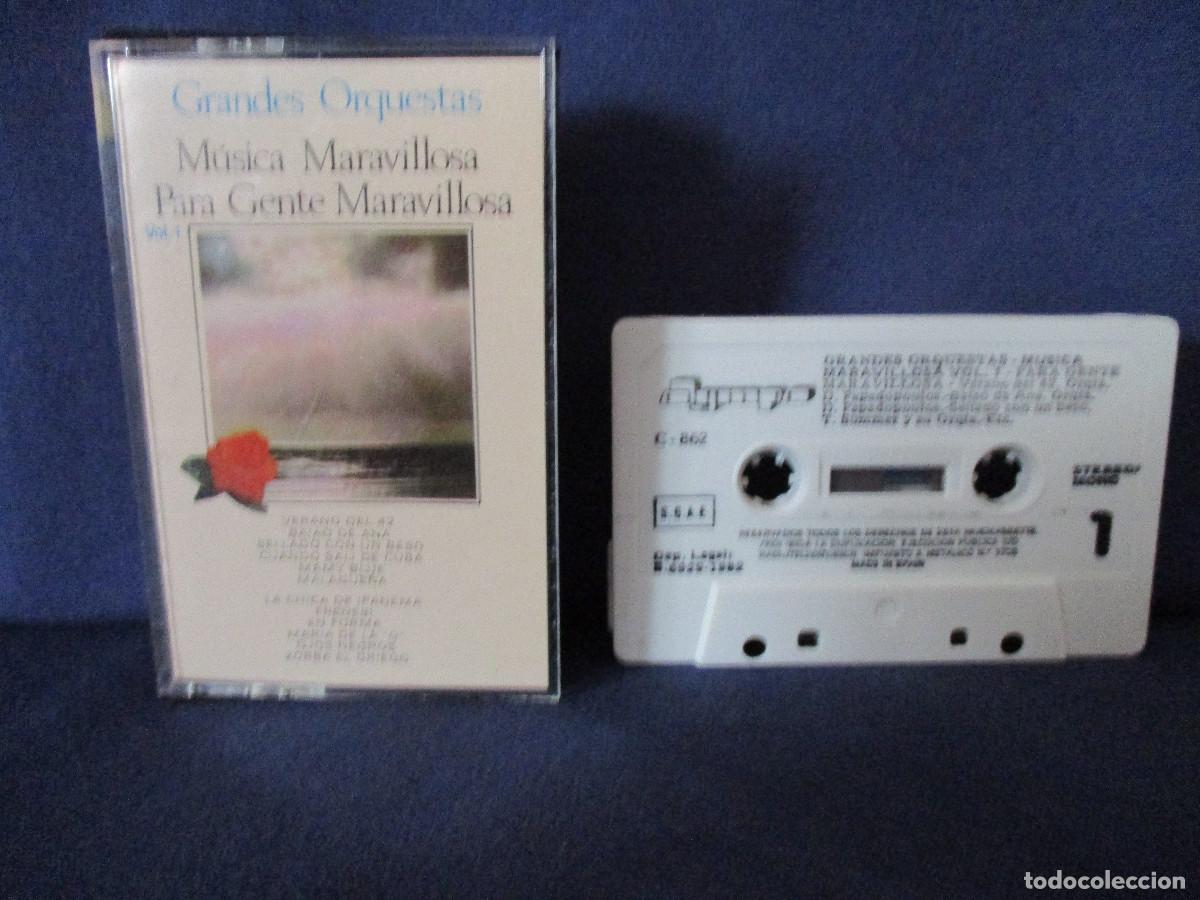 Cassetes antigas: CINTA CASETE / GRANDES ORQUESTAS &middot; M&Uacute;SICA MARAVILLOSA PARA GENTE MARAVILLOSA VOL. 1 - OLYMPO 1982