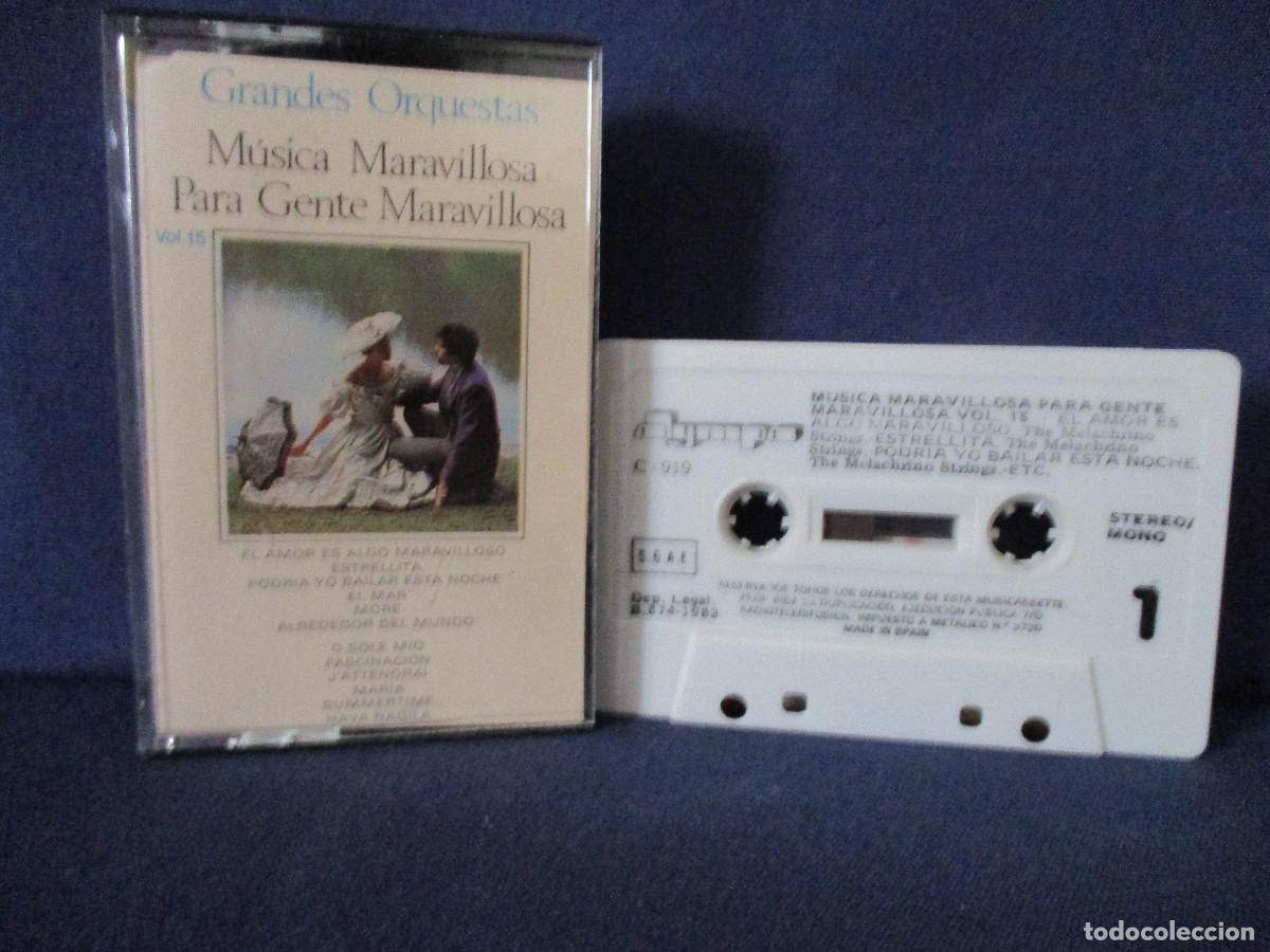 Casetes antiguos: CINTA CASETE / GRANDES ORQUESTAS &middot; M&Uacute;SICA MARAVILLOSA PARA GENTE MARAVILLOSA VOL. 15 - OLYMPO 1983