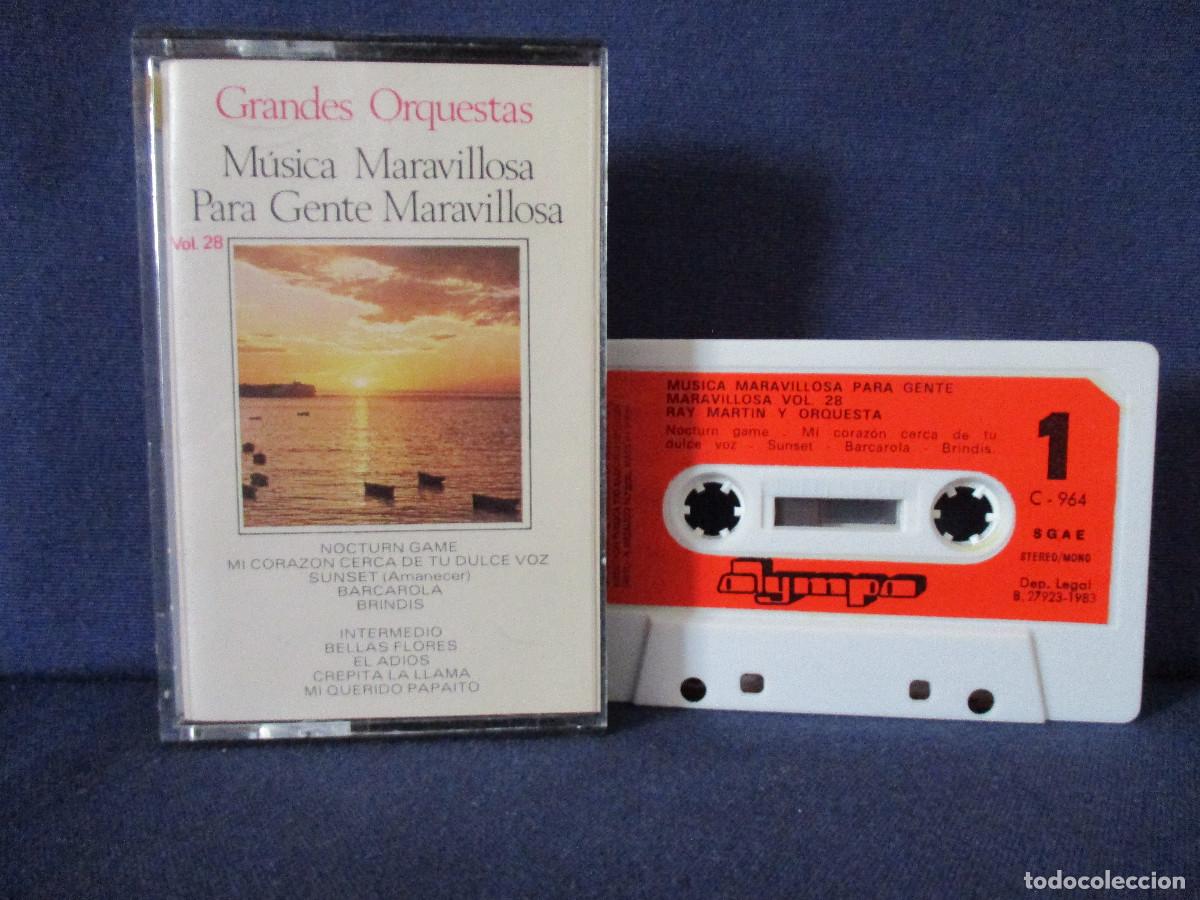 Casetes antiguos: CINTA CASETE / GRANDES ORQUESTAS &middot; M&Uacute;SICA MARAVILLOSA PARA GENTE MARAVILLOSA VOL. 28 - OLYMPO 1983