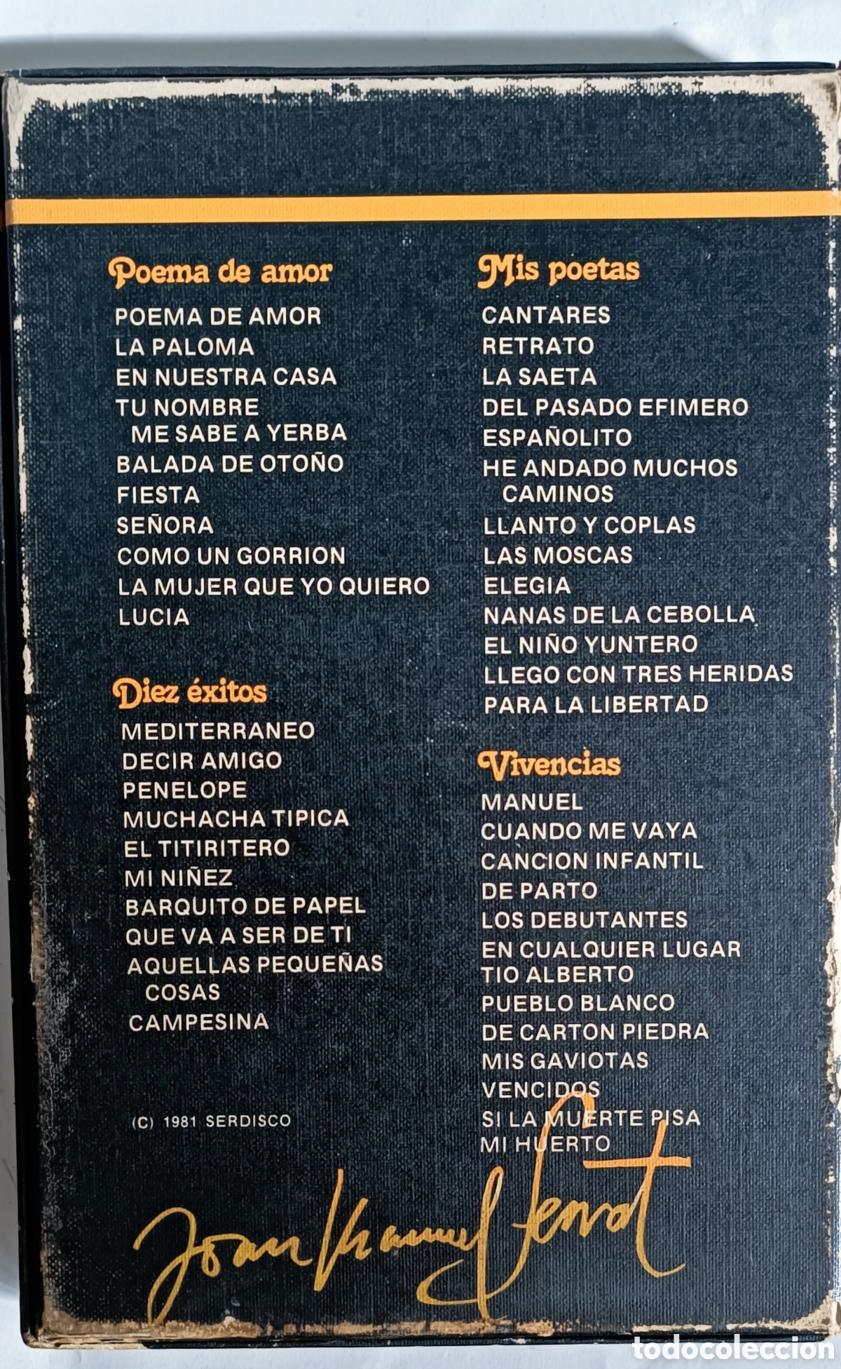 Casetes antiguos: Album de Oro, Joan Manuel Serrat - Foto 2