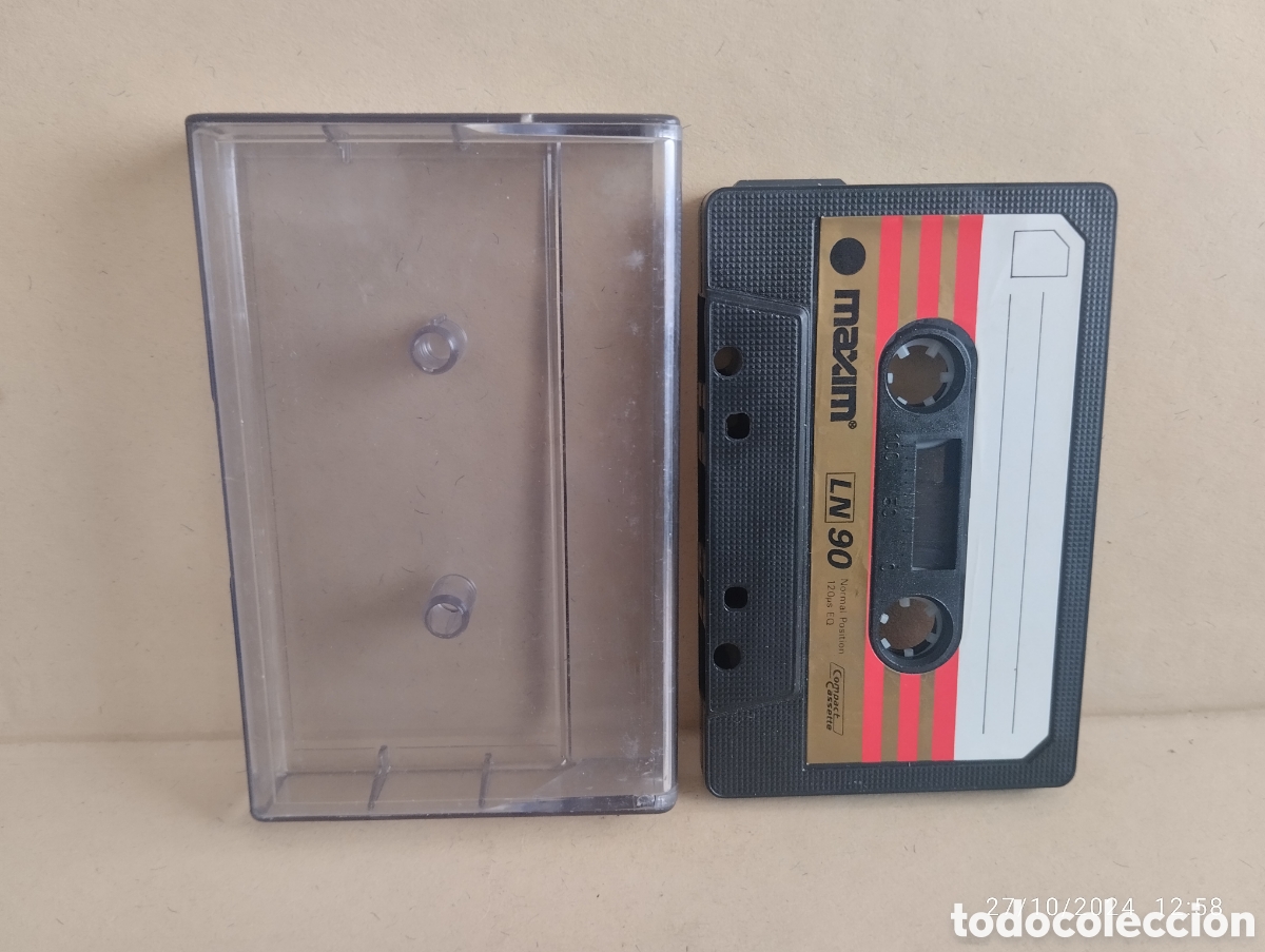 Casetes antiguos: CINTA CASSETTE MAXIM LN-90 PARA COLECCI&Oacute;N GRABADA