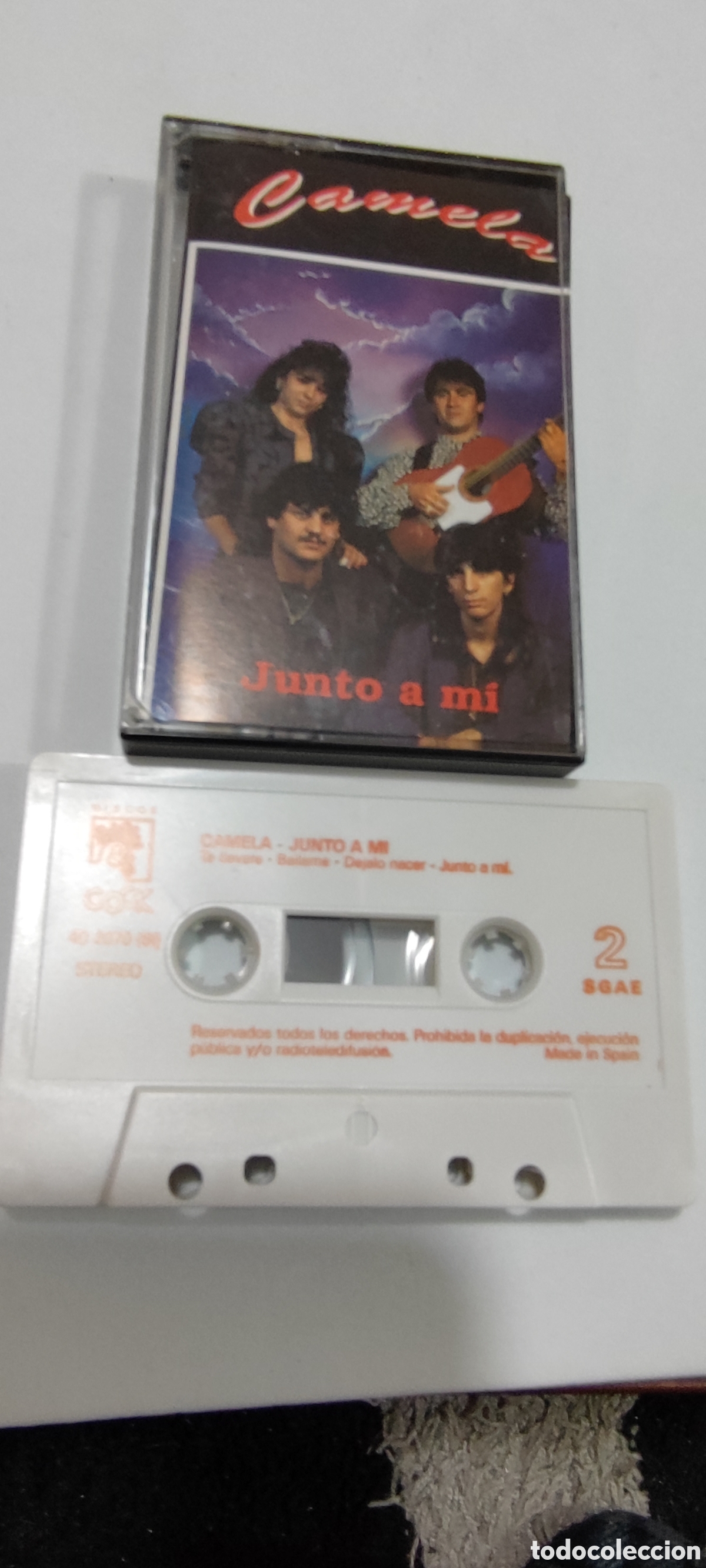 Casetes antiguos: CAMELA JUNTO A MI cassette - Foto 2