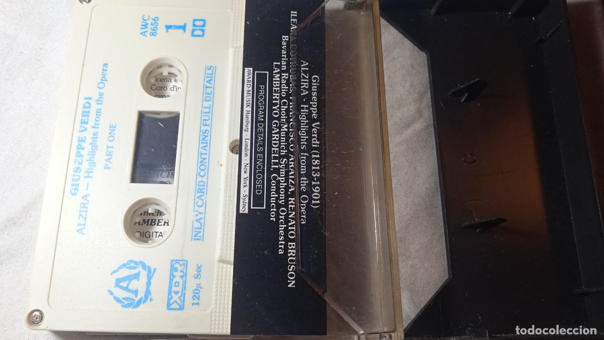 Casetes antiguos: Cassette Giuseppe Verdi - Alzira. - Foto 3