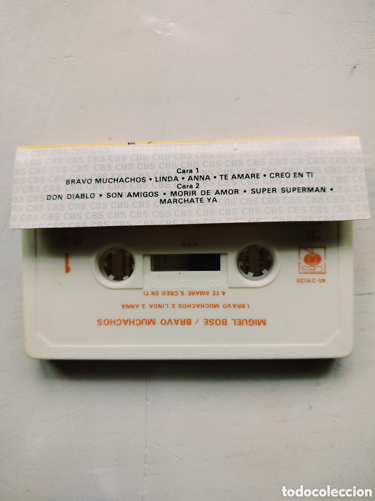 Casetes antiguos: Cassette Miguel Bos&eacute; - Foto 2