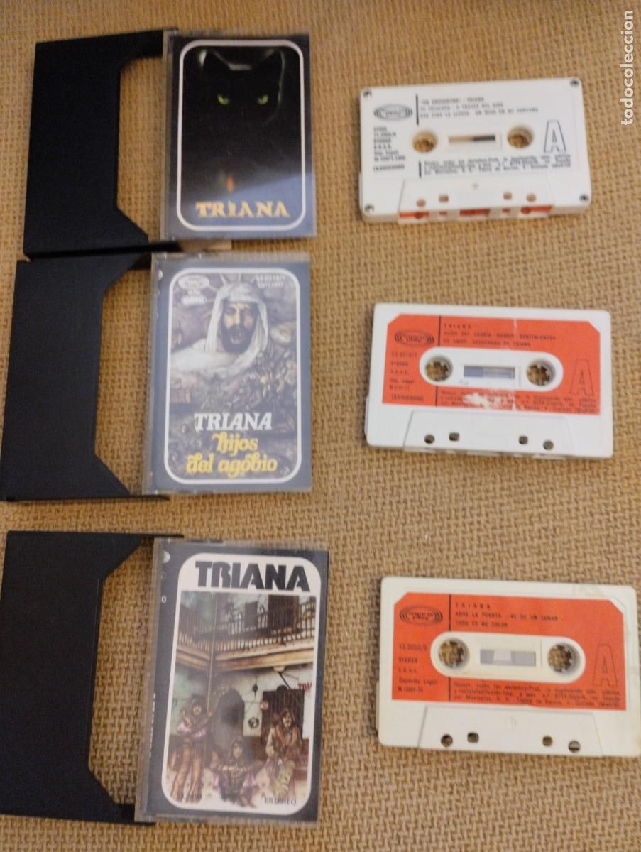 Casetes antiguos: Lote cintas de cassette Triana - Foto 3