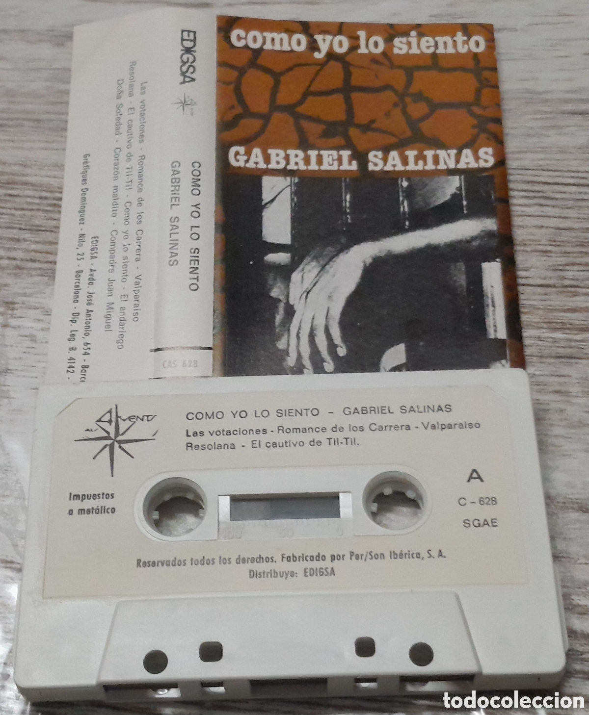Casetes antiguos: GABRIEL SALINAS - COMO YO LO SIENTO - Foto 1