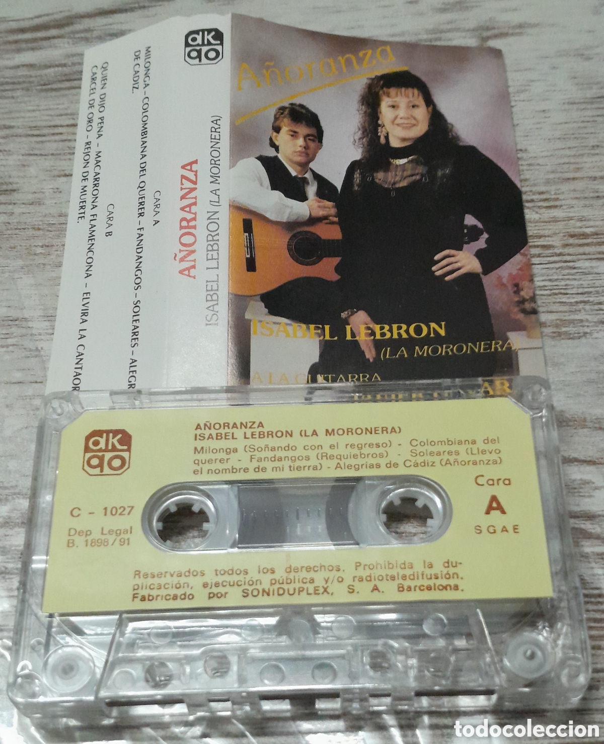Old Cassettes: ISABEL LEBRON (LA MORONERA) - A&Ntilde;ORANZA - A LA GUITARRA JAVIER GAVARA