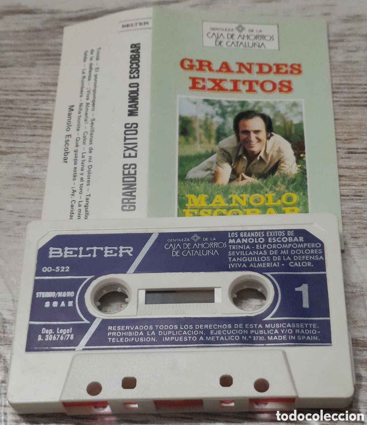 Casetes antiguos: MANOLO ESCOBAR - GRANDES EXITOS - Foto 1