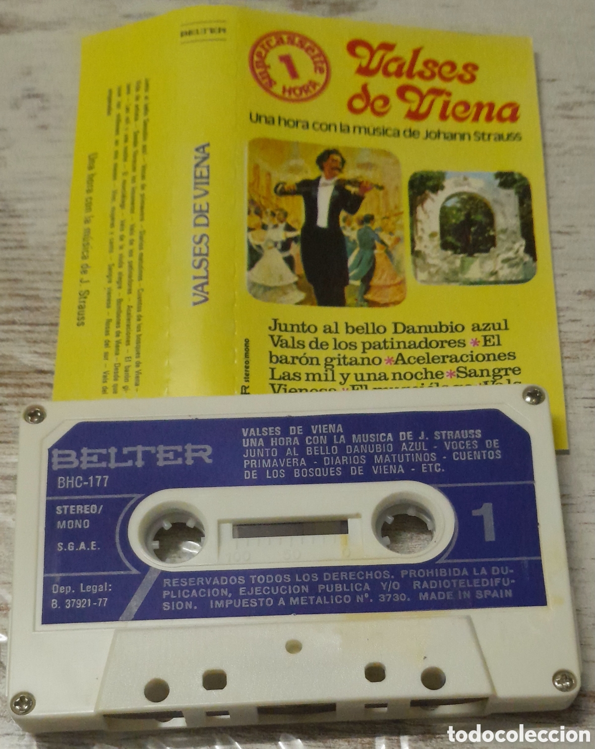 Casetes antiguos: VALSES DE VIENA - BELTER 1977 - Foto 1